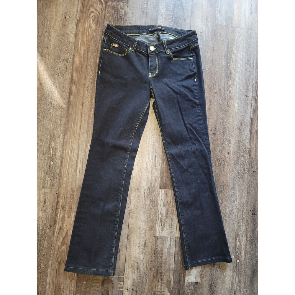 Zara Woman Dark Wash Bootcut Denim Jeans Size 6 Mid Rise